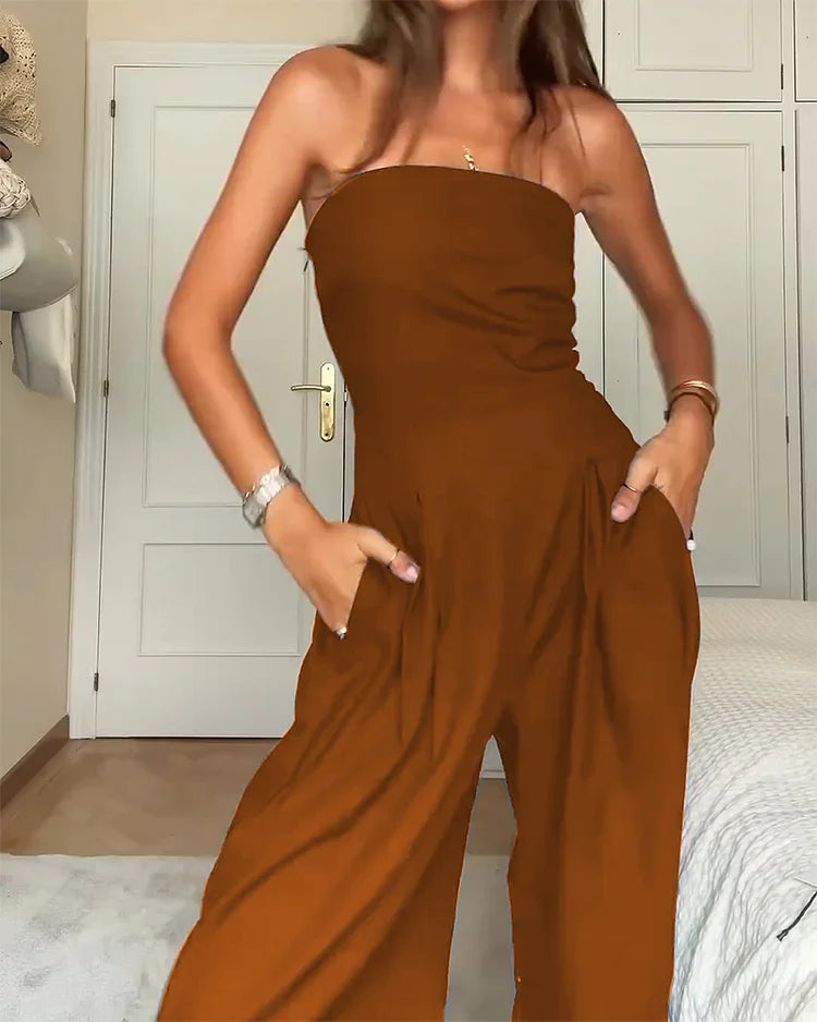 Céleste | Elegant off-the-shoulder jumpsuit