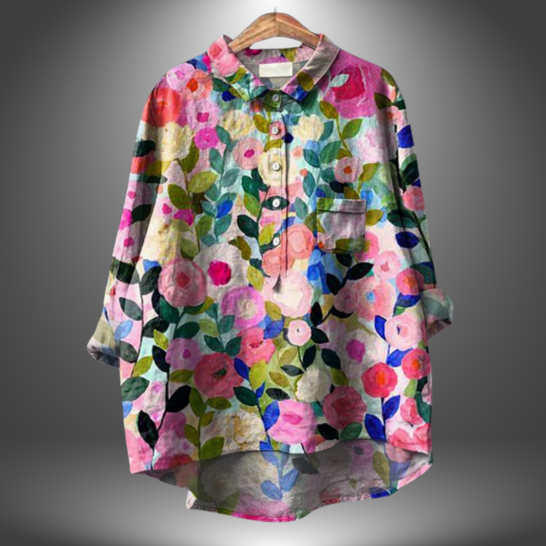 Ambera | Handcrafted blouse with floral motif