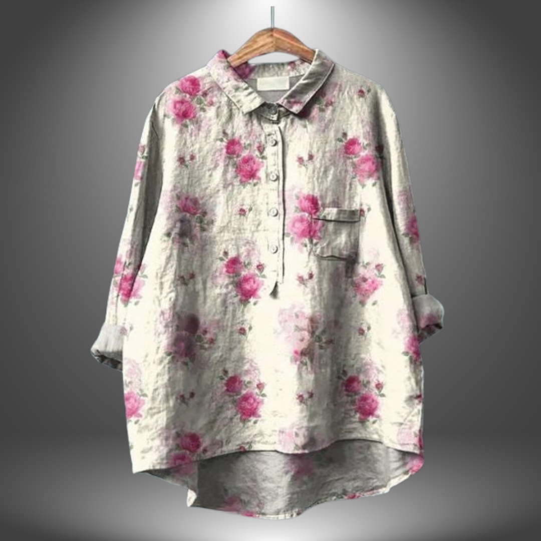 Ambera | Handcrafted blouse with floral motif