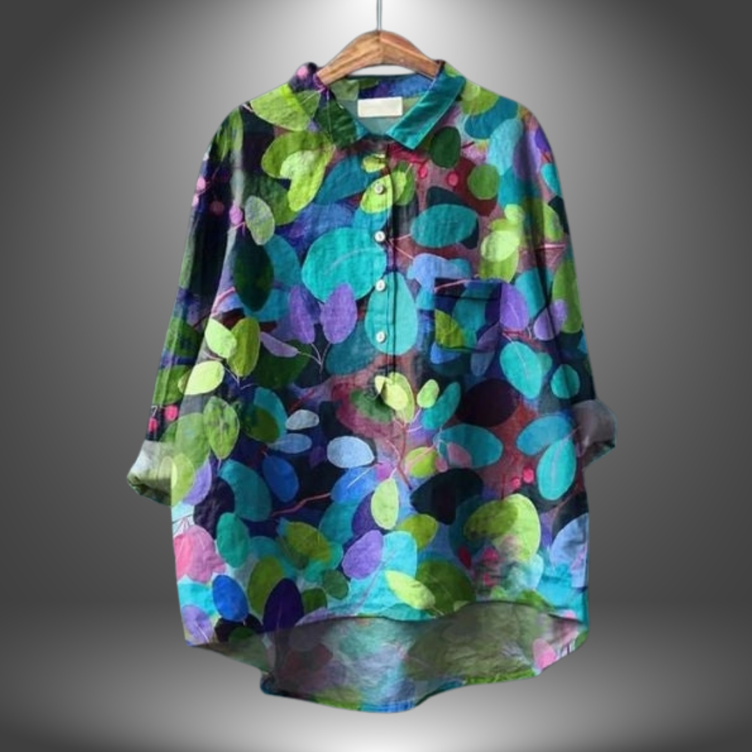 Ambera | Handcrafted blouse with floral motif