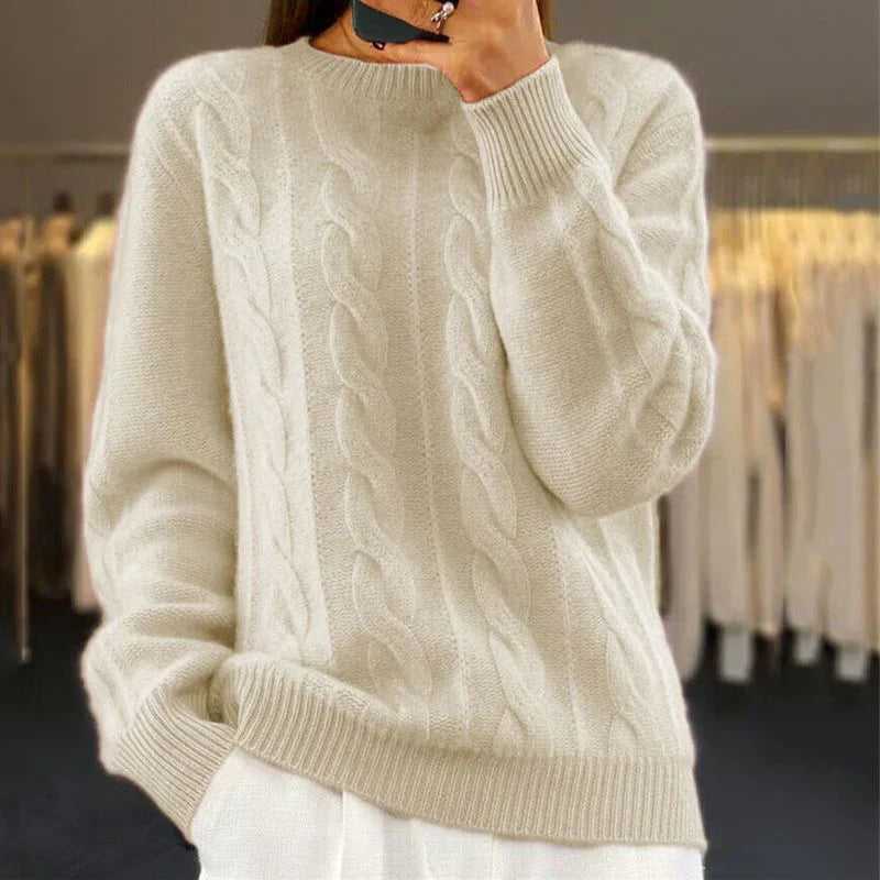 Carina | Braided Sweater