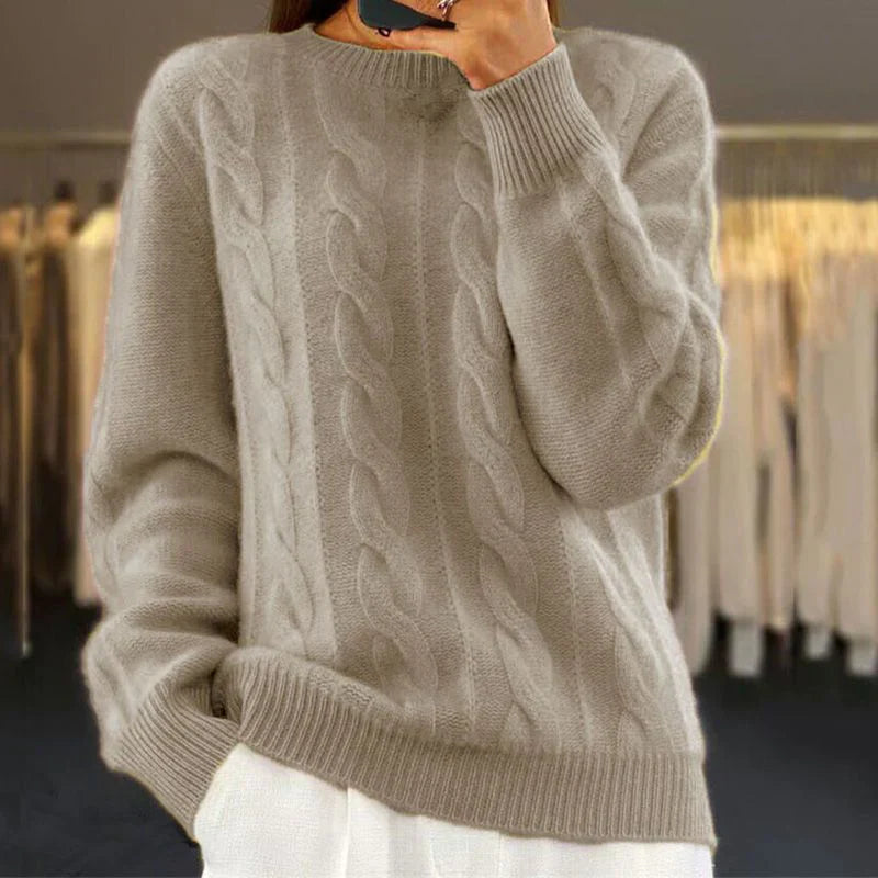 Carina | Braided Sweater