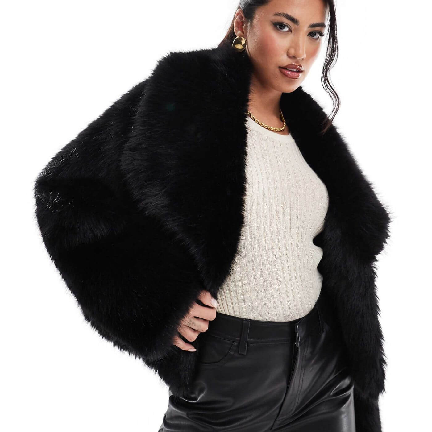 Kate™ - Elegant Faux Fur Coat