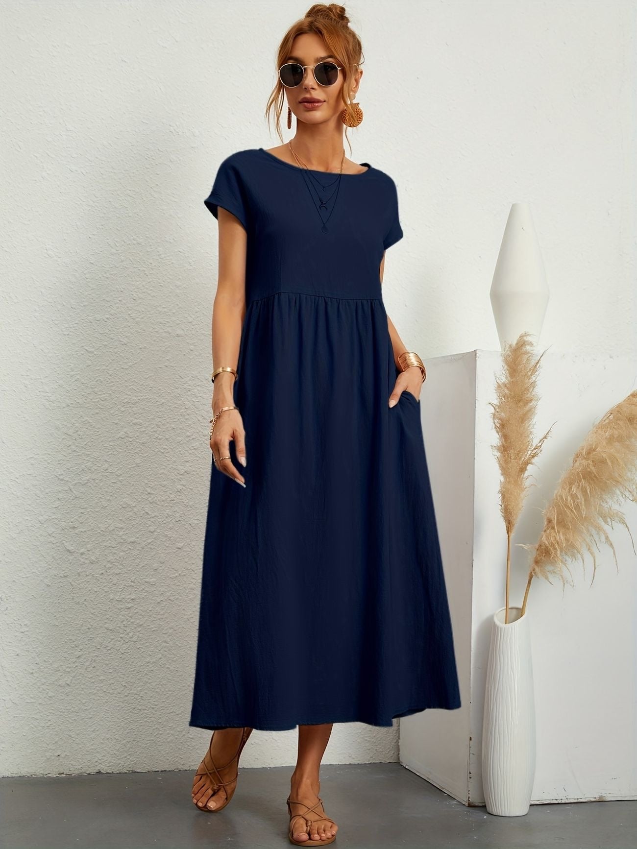 Greta | Elegant linen dress