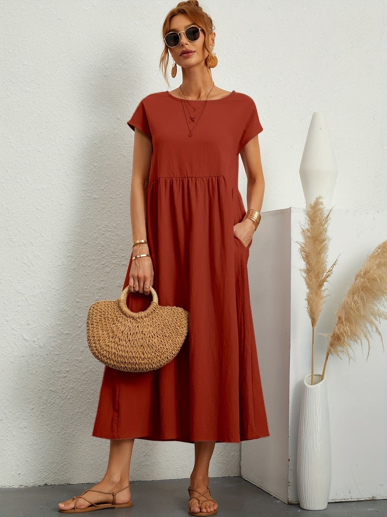 Greta | Elegant linen dress