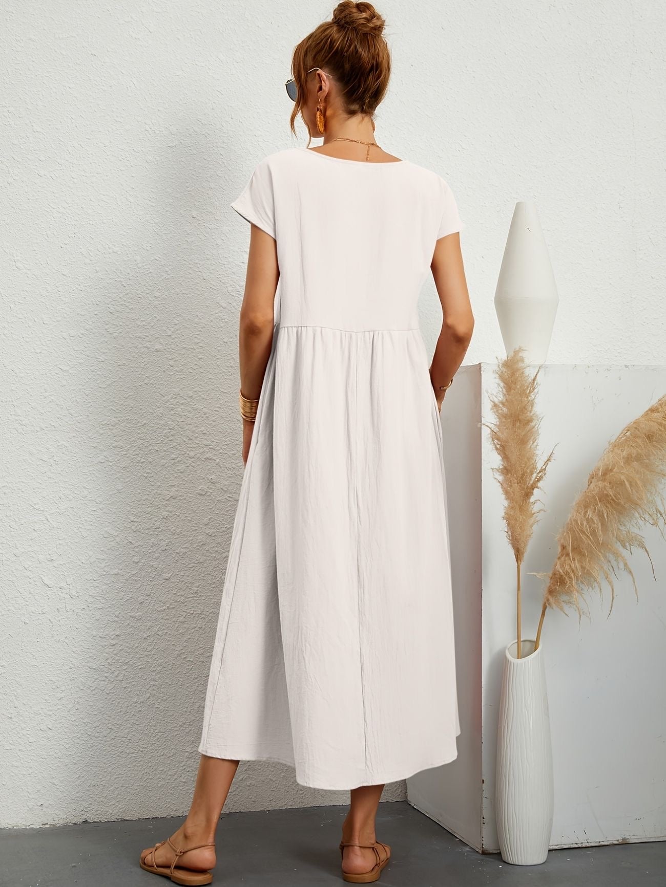 Greta | Elegant linen dress