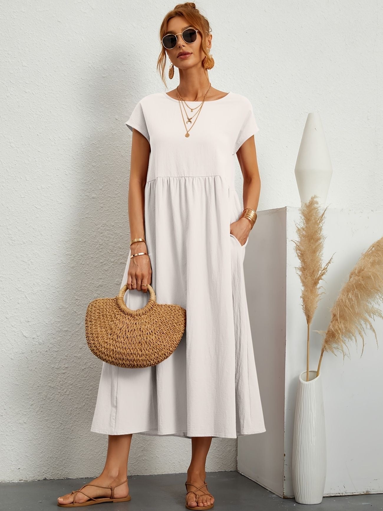 Greta | Elegant linen dress