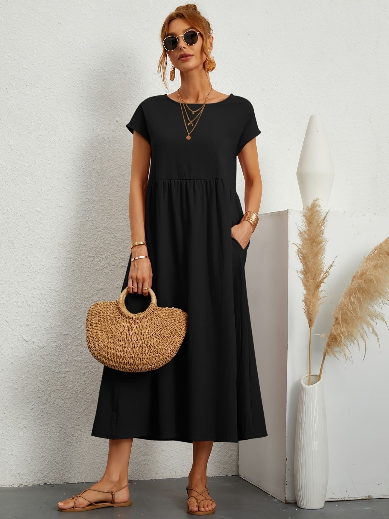 Greta | Elegant linen dress