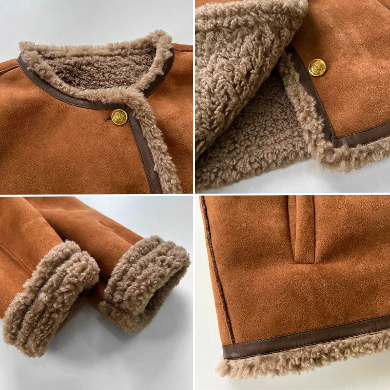 Milou | Sheepskin jacket with buttons